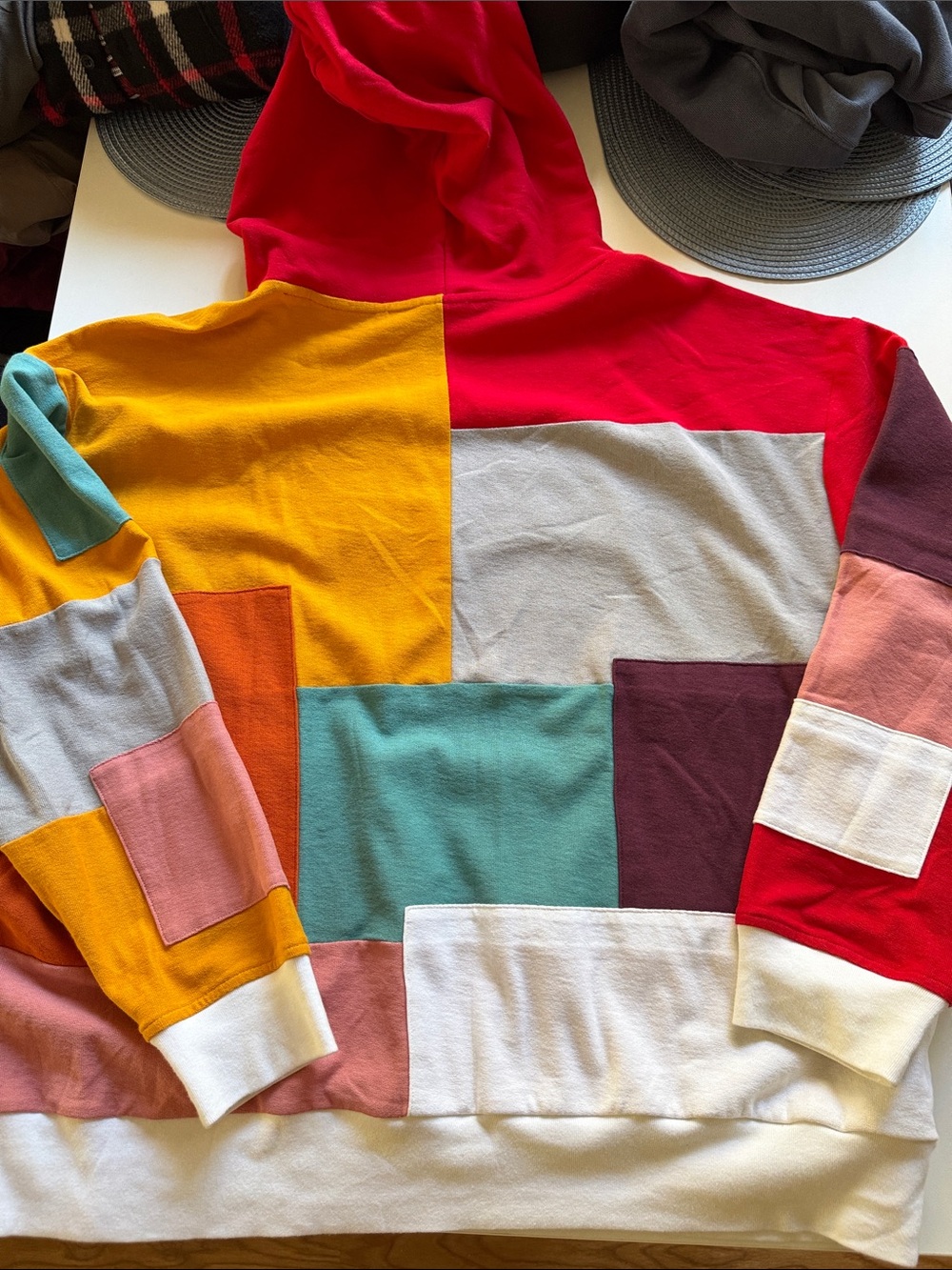 Kith x Coca Cola Multicolor Patchwork Crewneck Hoodie - Picture 4 of 5